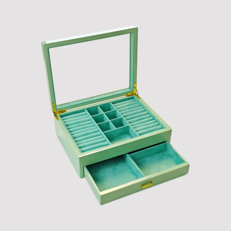 Organizator de bijuterii verde mentă